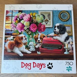 Buffalo David Bitton Dog Days Puzzle. 750 pieces. Excellent used condition